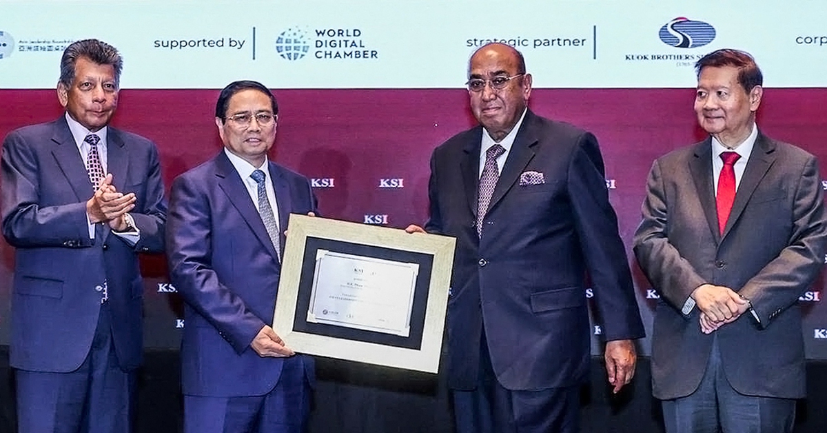 Thủ tướng Phạm Minh Chính được vinh danh là Nhà lãnh đạo ASEAN tiêu biểu 2025