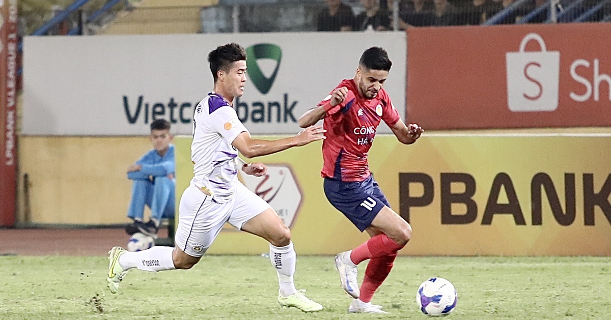 Công An Hà Nội đấu Hà Nội (hết hiệp 1) 0-1: Tuấn Hải mở tỉ số