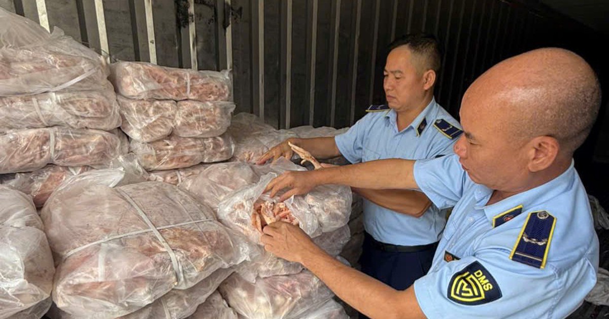 Chống buôn lậu, hàng giả 27-5: Gần 10 tấn chân gà đông lạnh không rõ nguồn gốc, xuất xứ