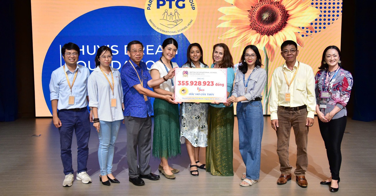 Trường BIS trao tặng hơn 350 triệu đồng cho chương trình Ước mơ của Thúy