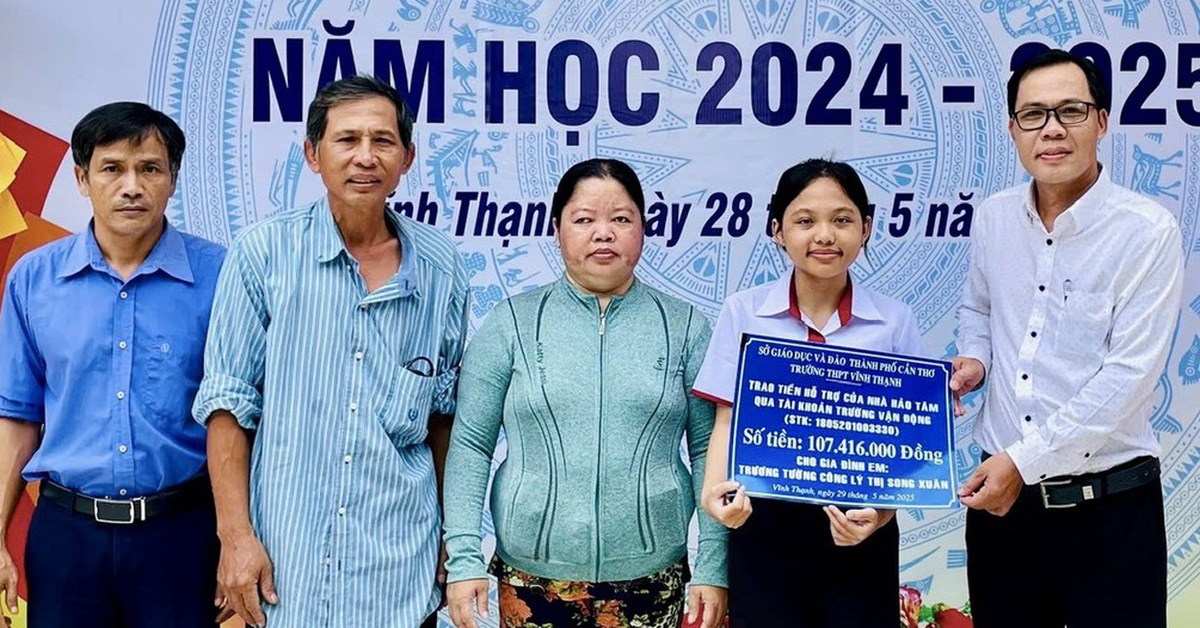 Trường mở tài khoản ngân hàng vận động hỗ trợ nữ sinh bị chìm ghe gần 108 triệu đồng
