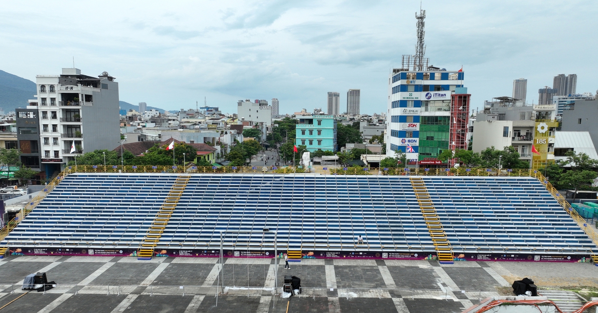 Khán đài hơn 10.000 chỗ sẵn sàng cho khai mạc Lễ hội pháo hoa quốc tế Đà Nẵng