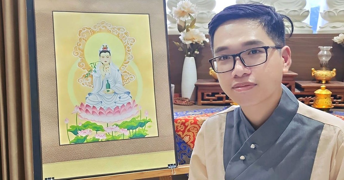 Giấc mơ hội họa Phật giáo của họa sĩ 9X