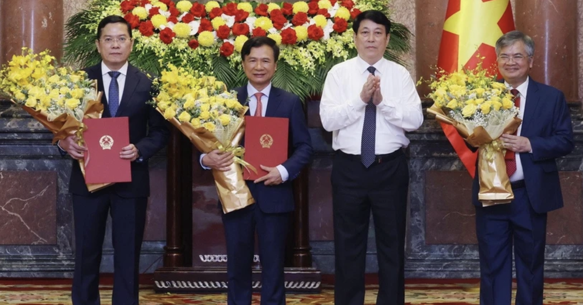 Ông Nguyễn Hoàng Anh, Cấn Đình Tài, Nguyễn Dũng Tiến làm phó chủ nhiệm Văn phòng Chủ tịch nước