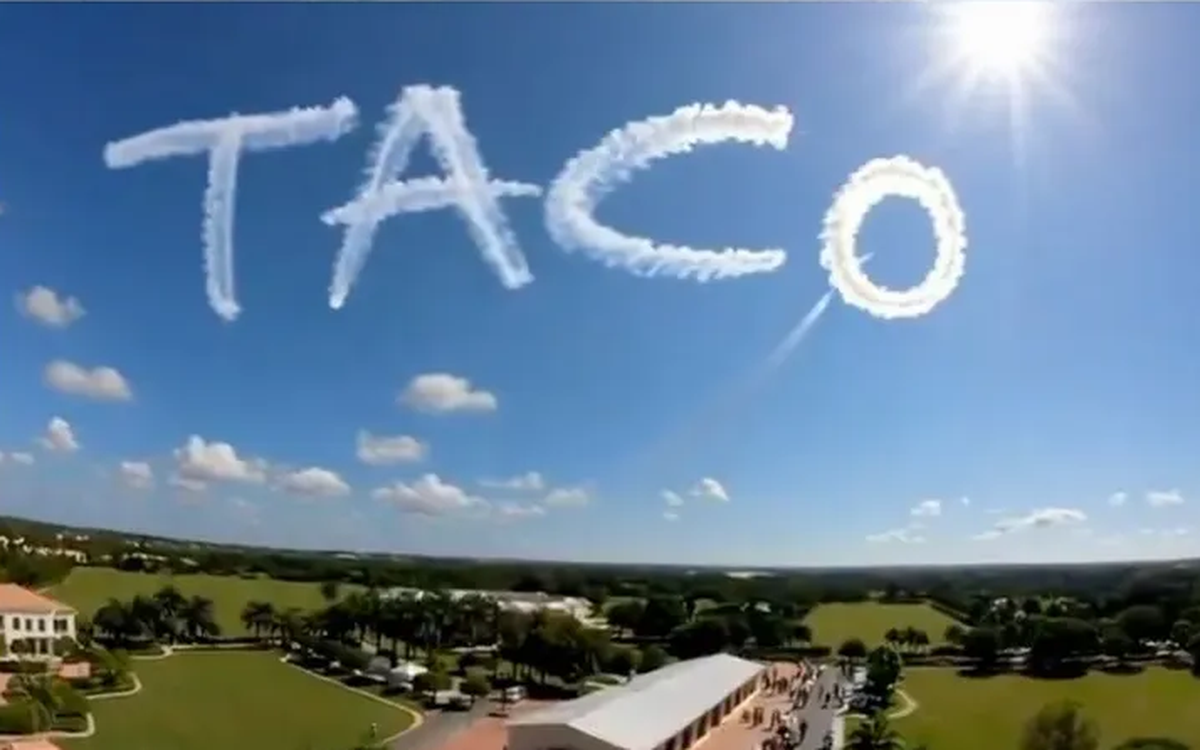 Dòng chữ 'TACO' chế giễu ông Trump trong video, nghi ngờ do AI tạo ra?