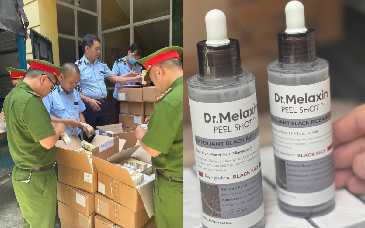 Phát hiện hơn 5.000 lọ mỹ phẩm dưỡng da nhập lậu tại Công ty Ngân Korea