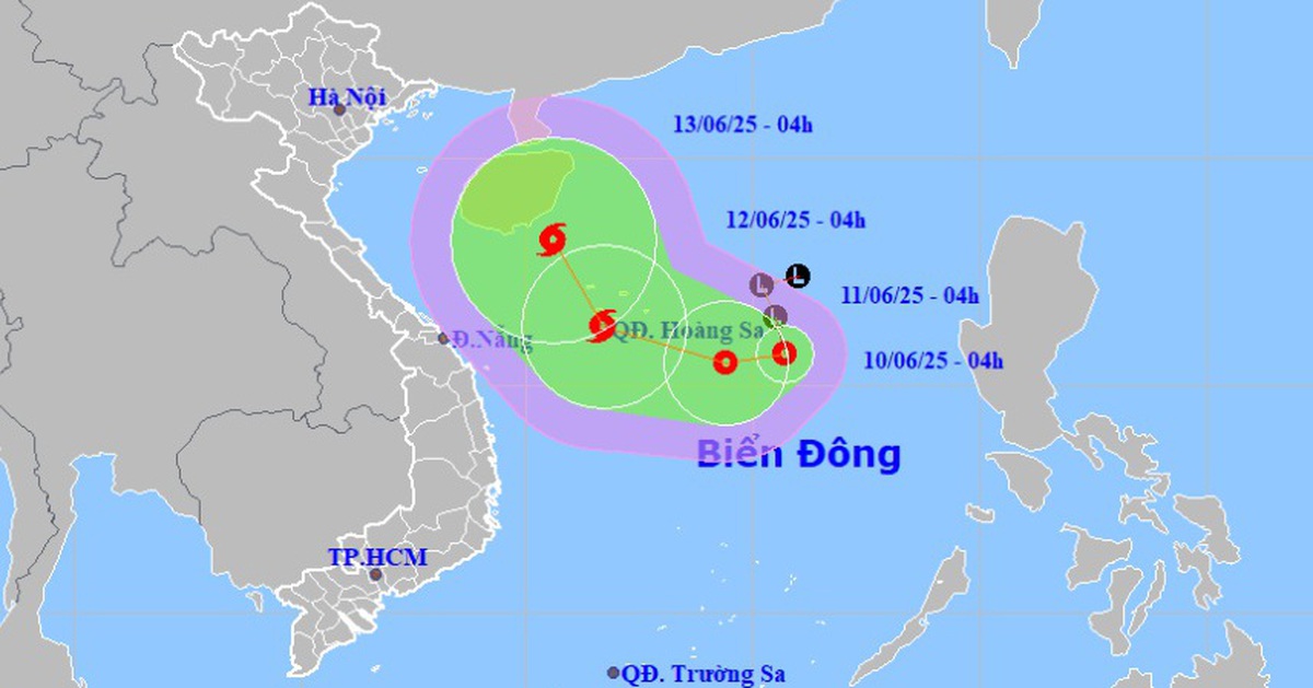 Áp thấp nhiệt đới có xu hướng mạnh lên thành bão số 1, đi lên phía bắc