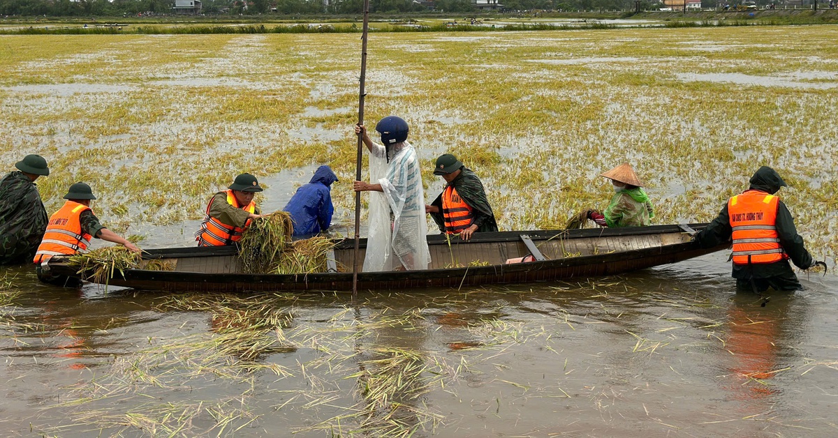 Lật ghe giữa dòng nước lũ, 6 người được cứu