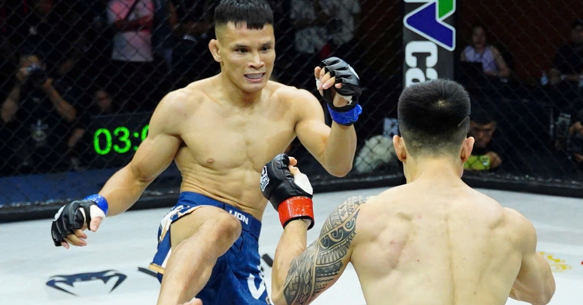 Cú đá dính cằm giúp Lê Văn Tuần knock-out Văn Nam