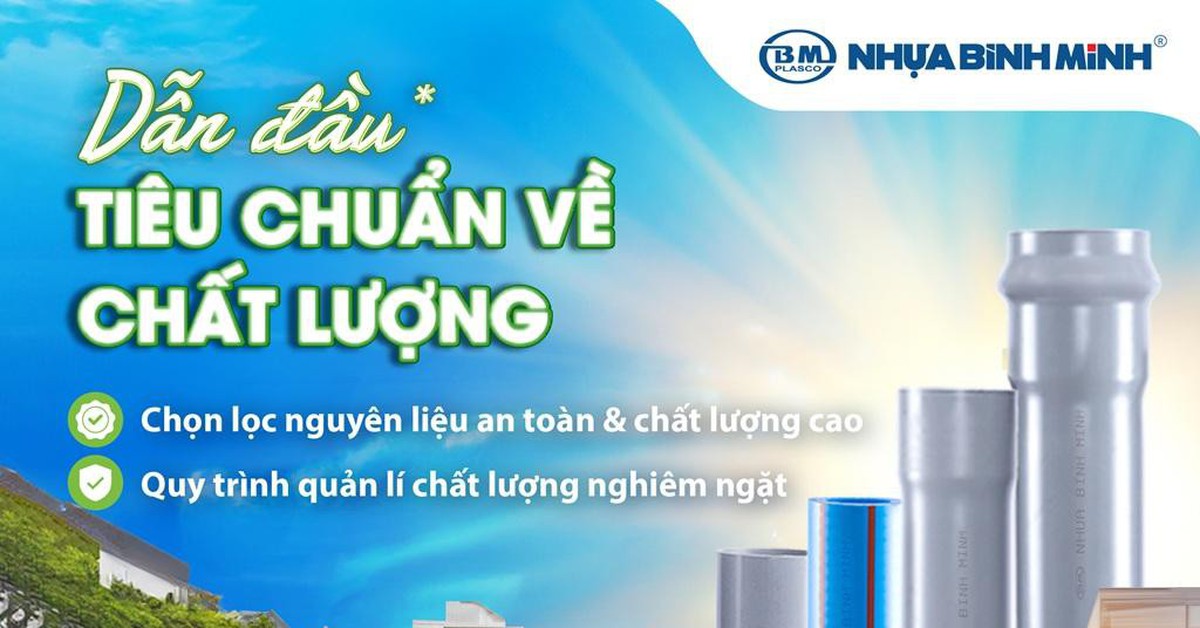Nhựa Bình Minh ‘dẫn đầu’ tiêu chuẩn sản phẩm xanh SGBP