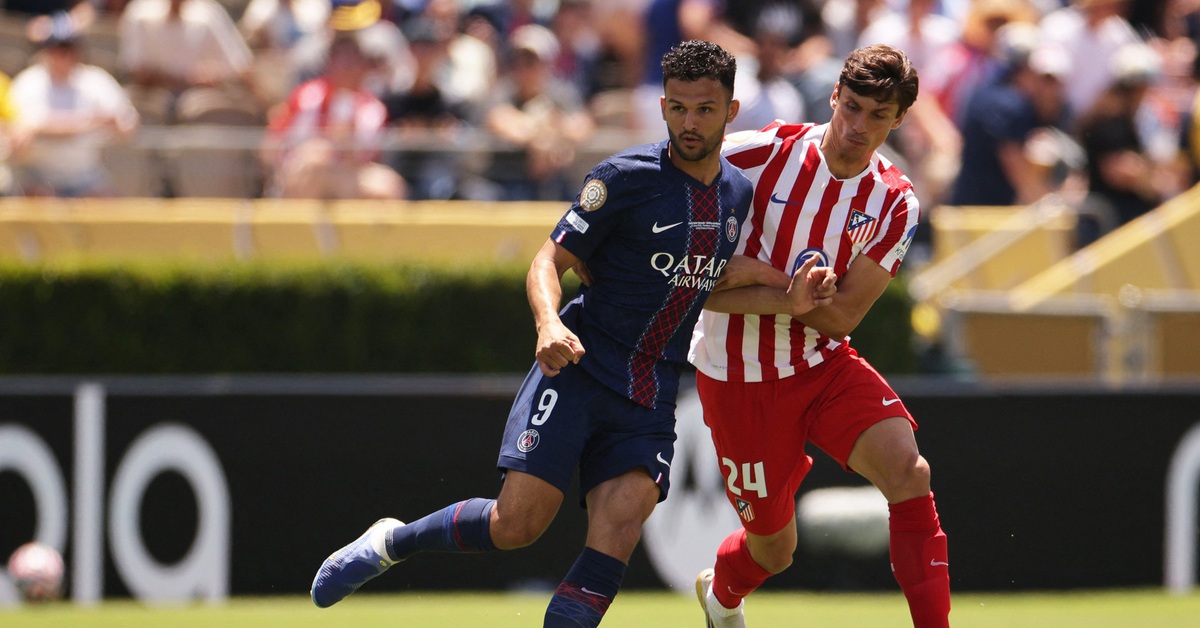 PSG - Atletico Madrid (Hiệp 1) 1-0: Fabian Ruiz sút xa ghi bàn đẹp mắt