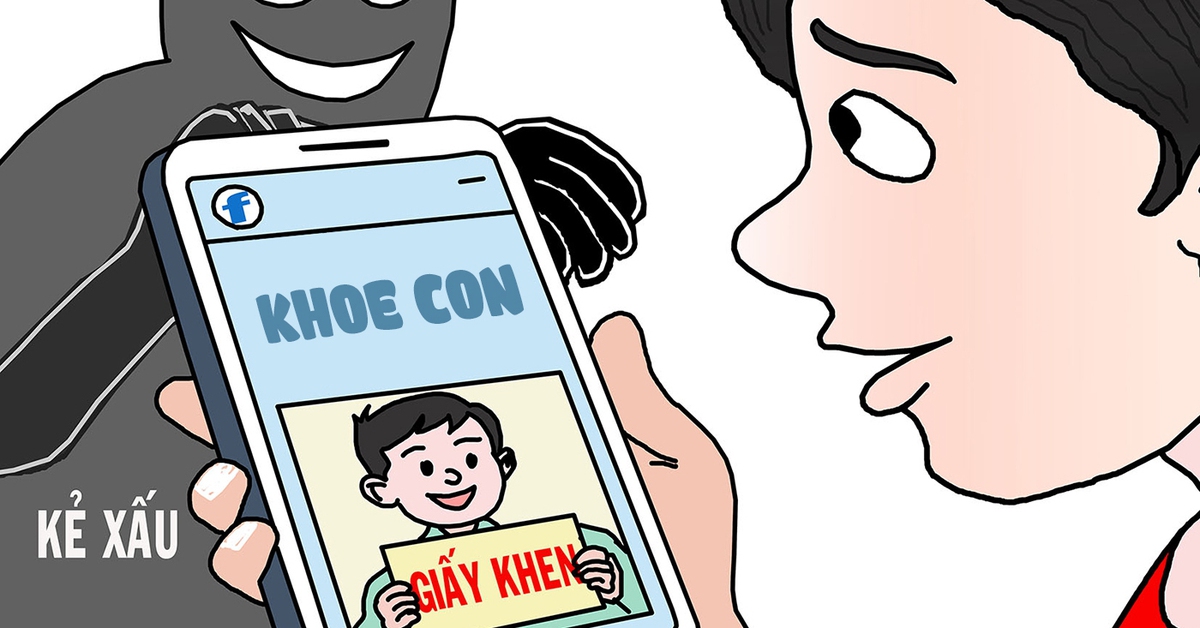 Khoe giấy khen trên mạng, trẻ em có thể trở thành nạn nhân của các hành vi xâm hại
