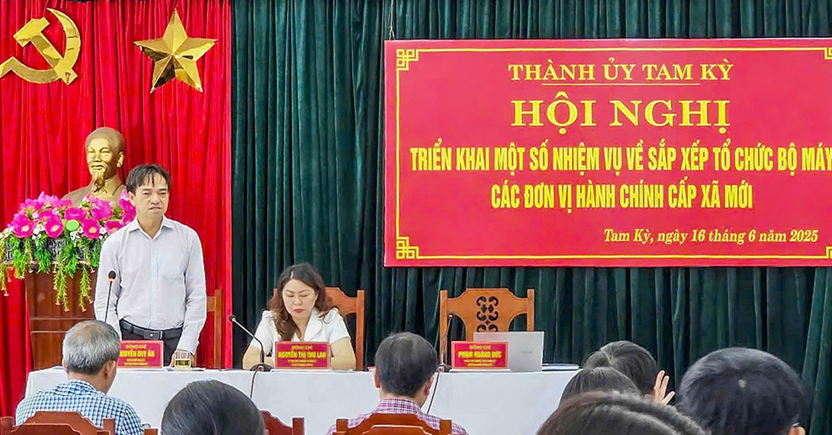 Tam Kỳ công bố chức danh bí thư, chủ tịch UBND 4 phường mới sau sắp xếp