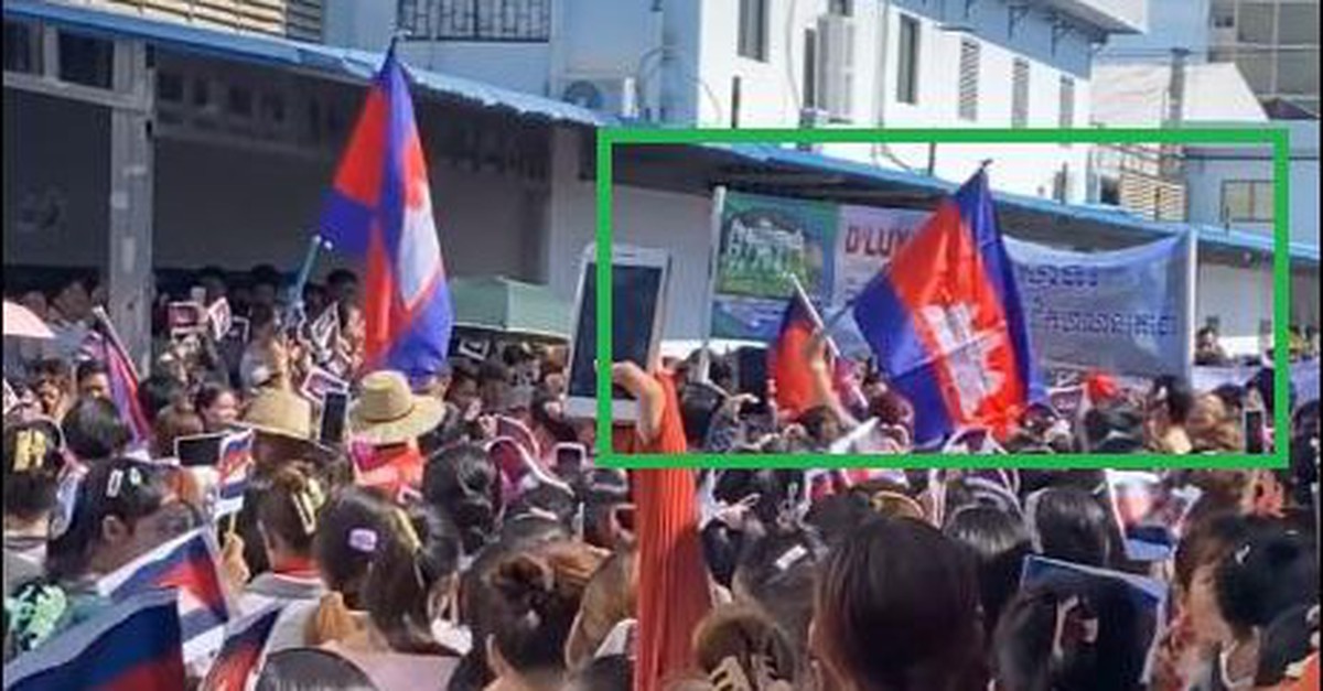 Video người dân Campuchia biểu tình yêu cầu ông Hun Manet từ chức là giả