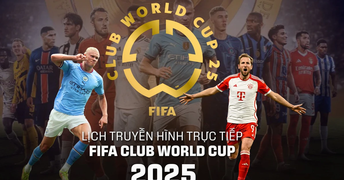 Lịch trực tiếp FIFA Club World Cup 2025: Man City, Real Madrid, Juventus ra sân