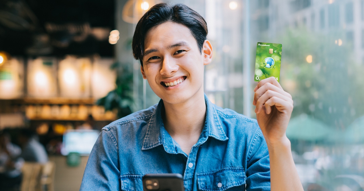 Đo lường CO2 trên mỗi giao dịch với thẻ Visa O2 của Sacombank
