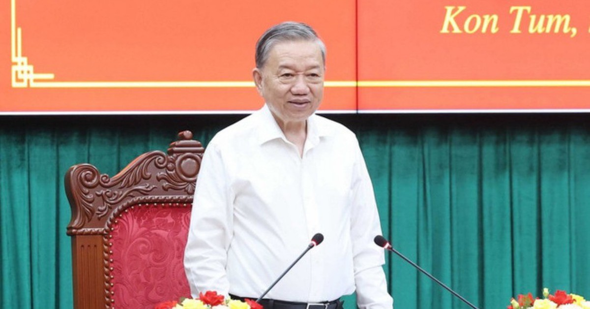 Tổng Bí thư Tô Lâm: Kon Tum - Quảng Ngãi sau khi hợp nhất sẽ thành cực tăng trưởng mới
