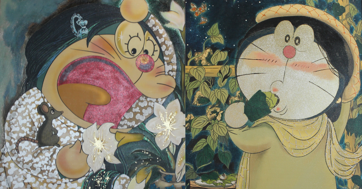 Ngắm tranh Doraemon bên hoa huệ, bên giàn trầu và vào cả Tiếng thét của Edvard Munch