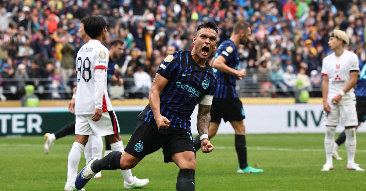 Lautaro Martinez ghi siêu phẩm giúp Inter Milan thắng nhọc nhằn đội bóng từ Nhật Bản