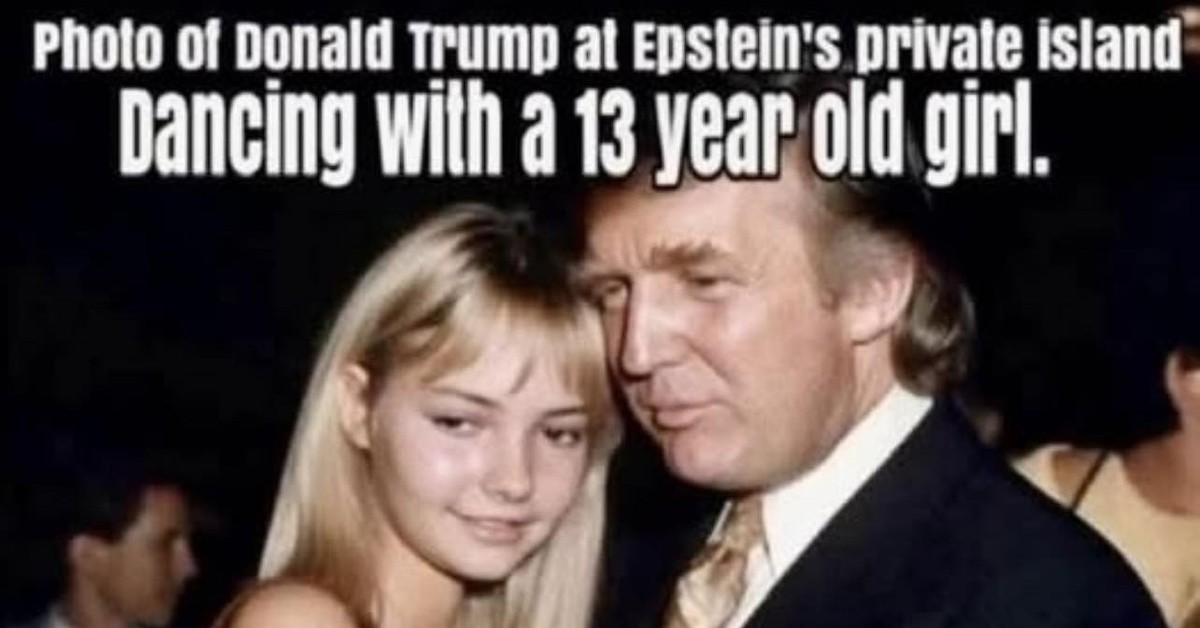 Bức ảnh ông Trump thân mật với một bé gái 13 tuổi là giả