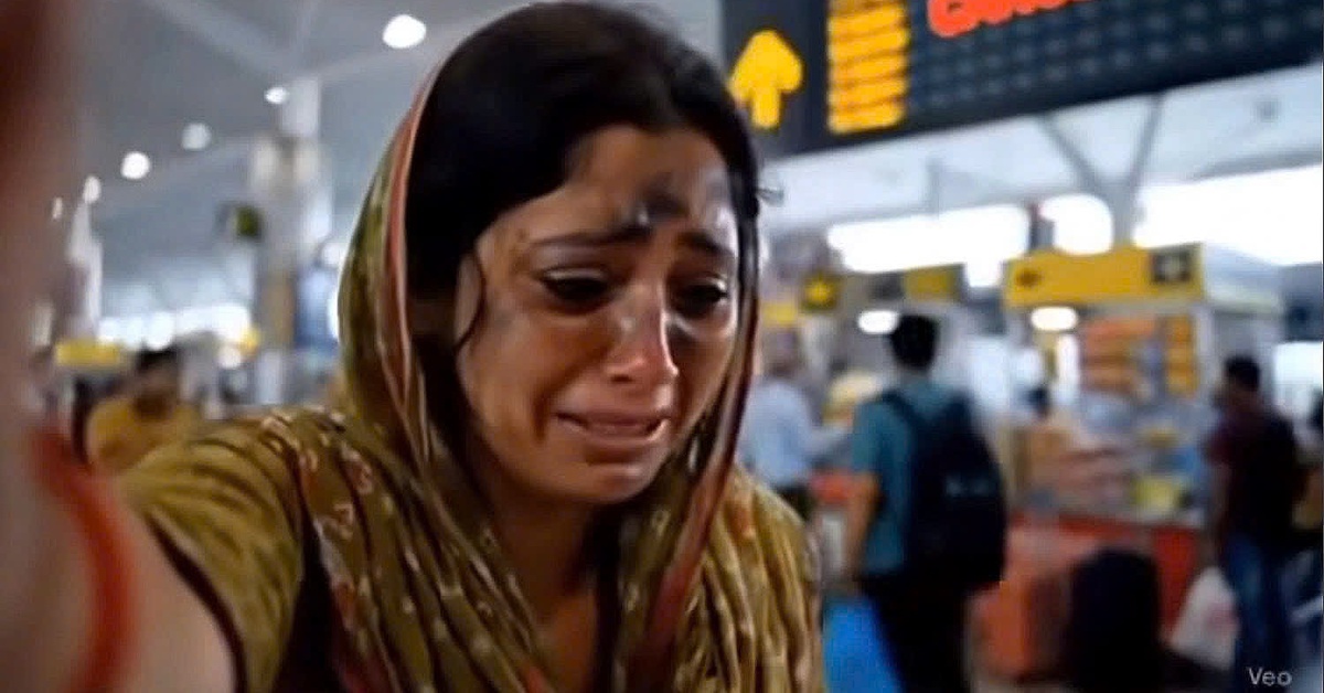 Video một hành khách thoát chết vì trễ chuyến bay của Air India là tin giả