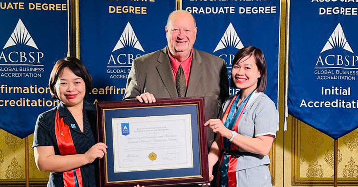 Trường đại học Kinh tế, Đại học Quốc gia Hà Nội đạt kiểm định ACBSP bốn chương trình đào tạo