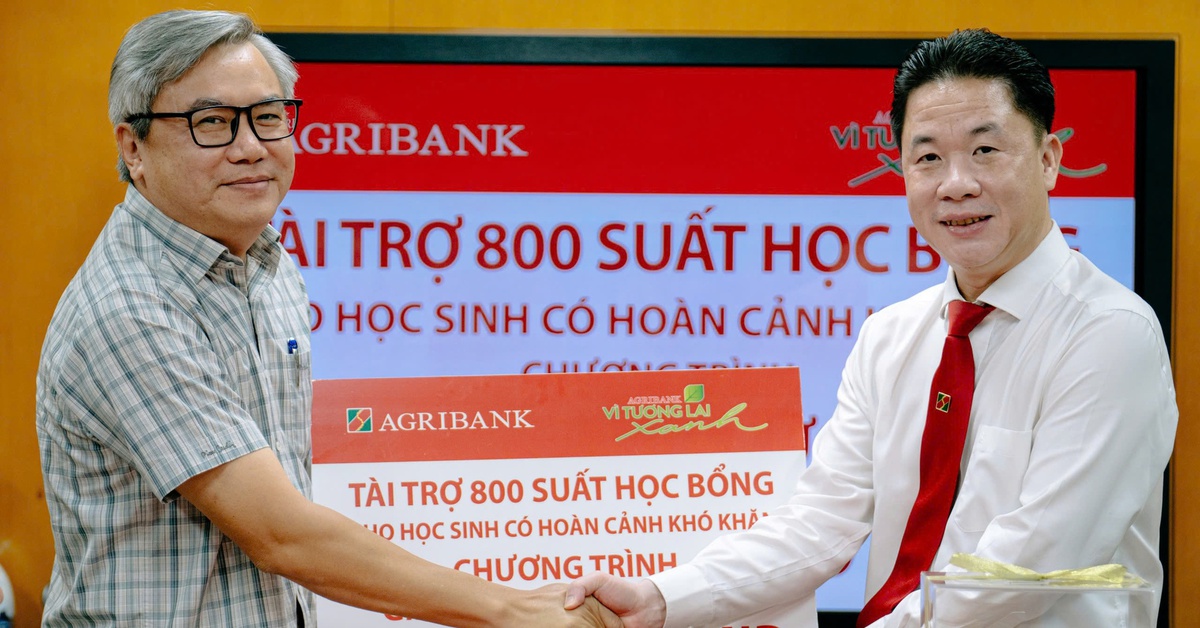 Agribank Phú Nhuận trao tặng 1,6 tỉ, đồng hành Gieo mầm tri thức