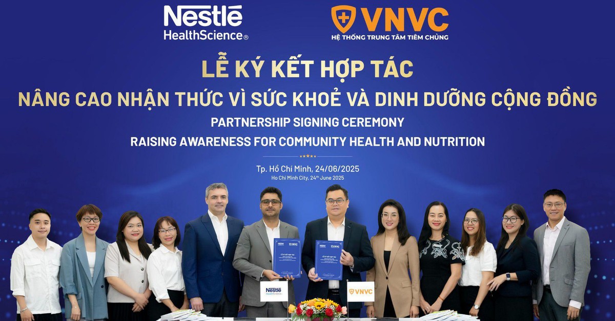 VNVC ký hợp tác chiến lược với thương hiệu dinh dưỡng y học châu Âu