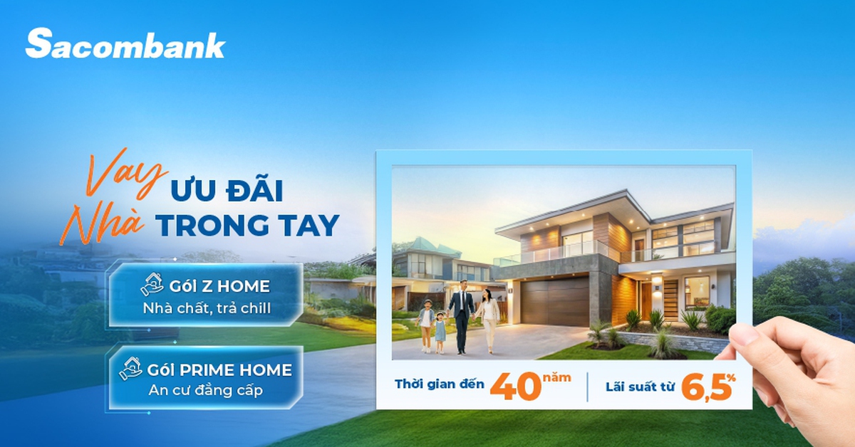 Mở rộng cánh cửa an cư cùng Sacombank