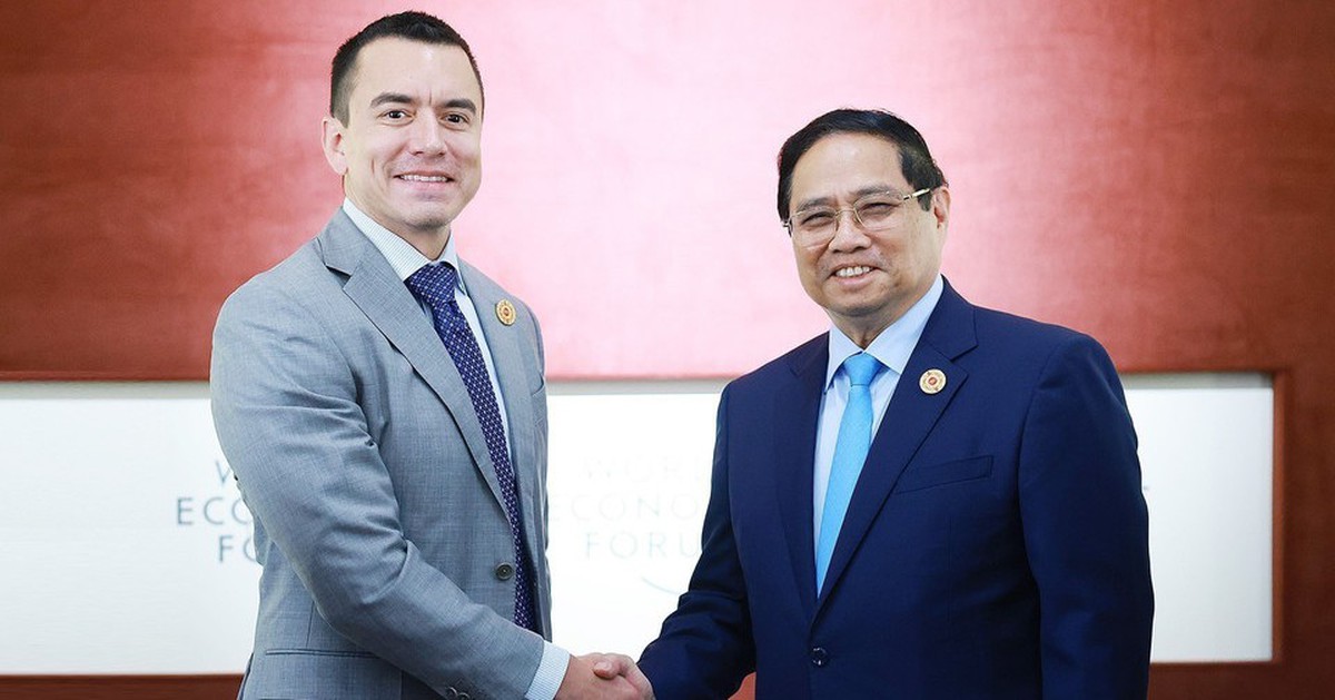 Thủ tướng Phạm Minh Chính gặp lãnh đạo các nước bên lề WEF