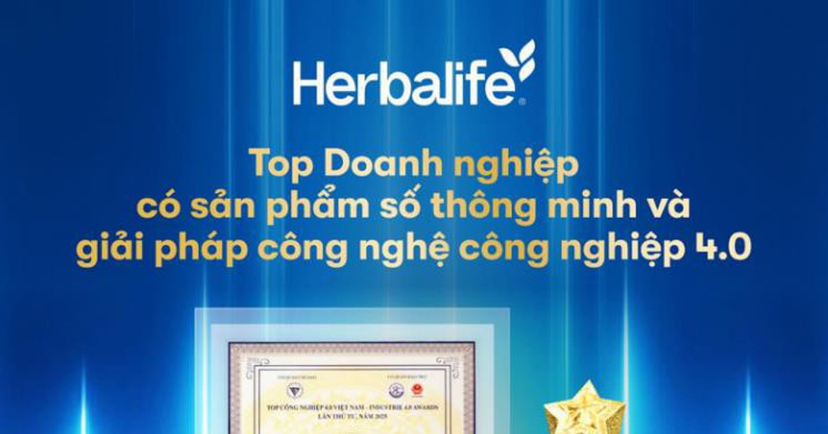 Ứng dụng Herbalife VNHUB đạt giải thưởng Top Công nghiệp 4.0 Việt Nam 2025