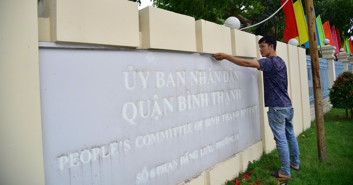 Phường Bình Thạnh mới bắt đầu gắn bảng tên