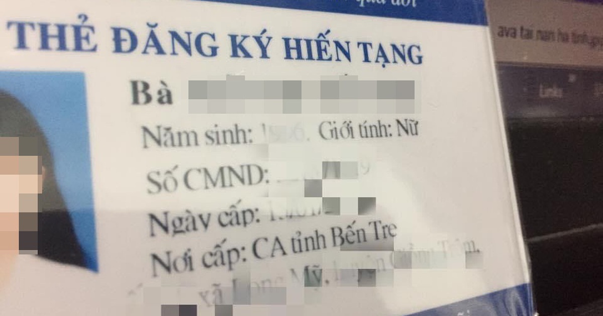 Đề xuất: Người đăng ký hiến tạng qua đời, sẽ không cần xin thêm ý kiến gia đình