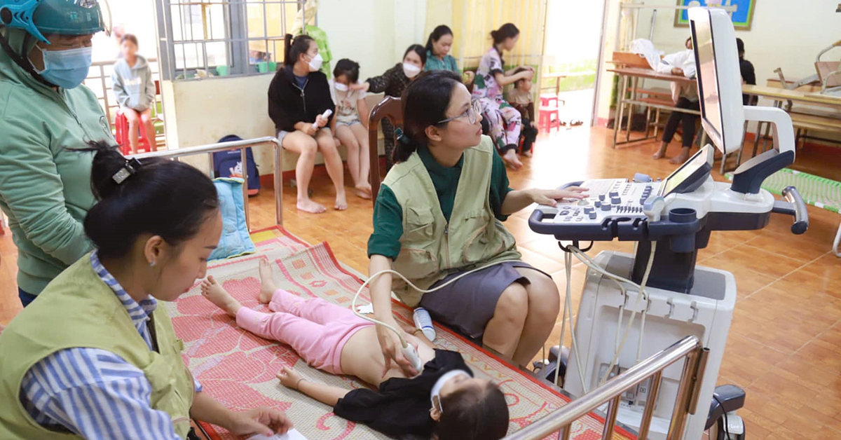 Khám tầm soát tim miễn phí cho 2.000 trẻ em ở An Giang