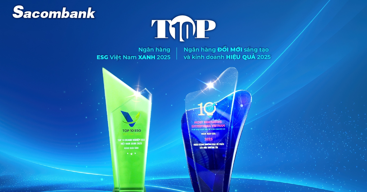 Đạt hai giải thưởng, Sacombank tiếp tục kinh doanh hiệu quả và phát triển bền vững