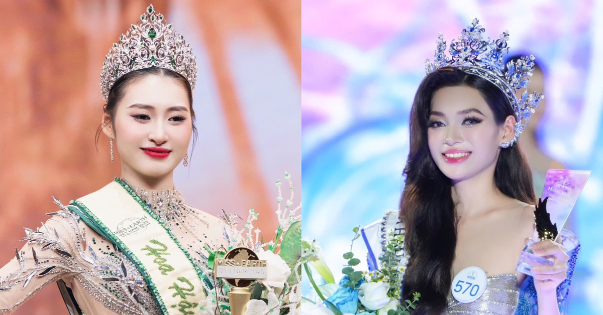 Hoa hậu biển và hoa hậu trái đất Việt Nam đăng quang trong 1 đêm, cùng 6 á hậu