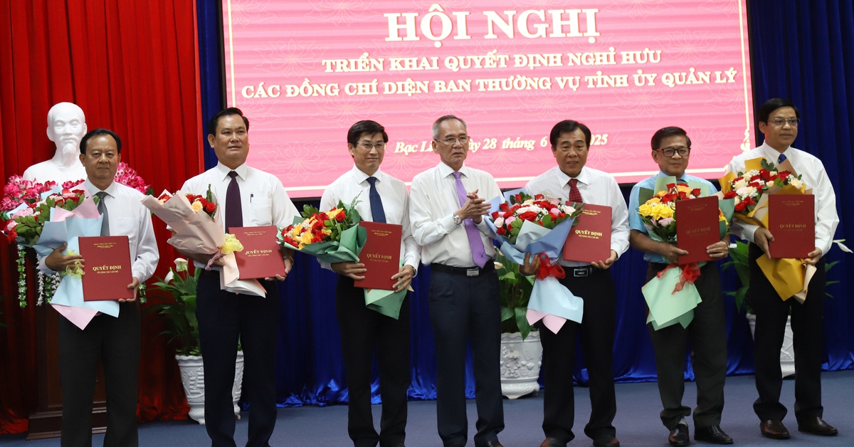 557 cán bộ, công chức Bạc Liêu nghỉ hưu, nghỉ thôi việc trước ngày hợp nhất tỉnh