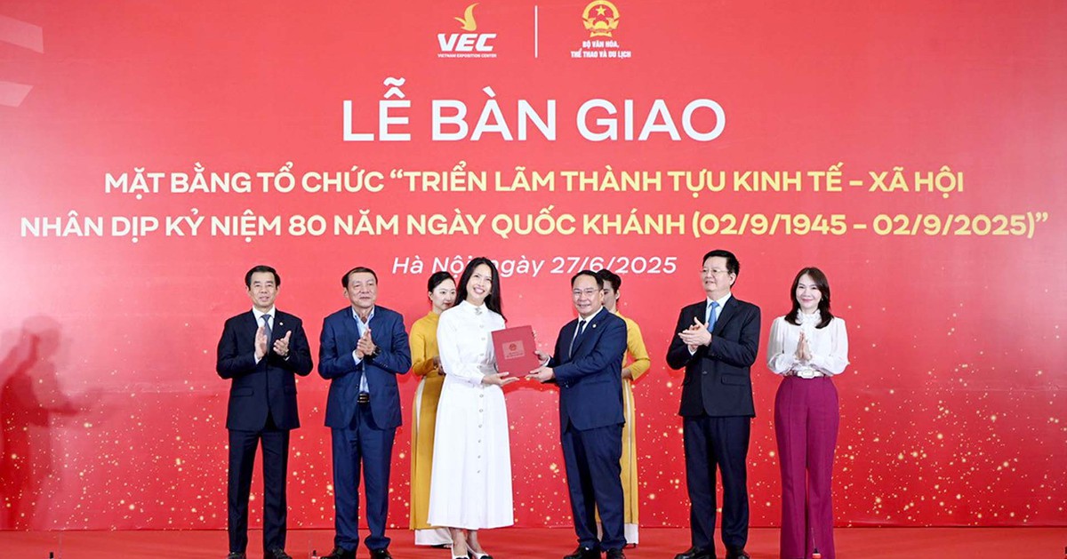 Vingroup bàn giao mặt bằng Trung tâm Triển lãm Việt Nam sau 10 tháng thi công