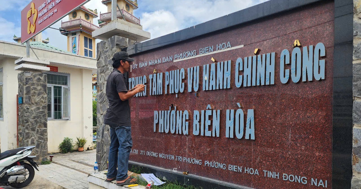Phường Biên Hòa, Bửu Hòa, Trấn Biên… ở Đồng Nai gấp rút gắn bảng tên mới