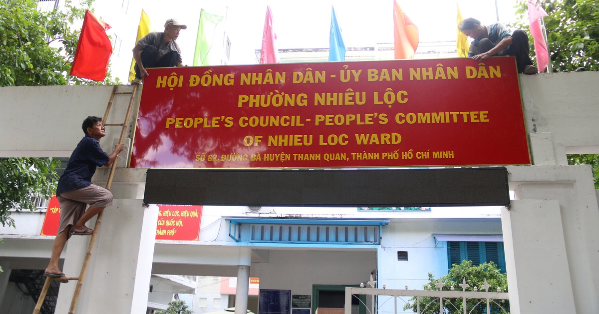 Phường Nhiêu Lộc mới đã gắn bảng tên