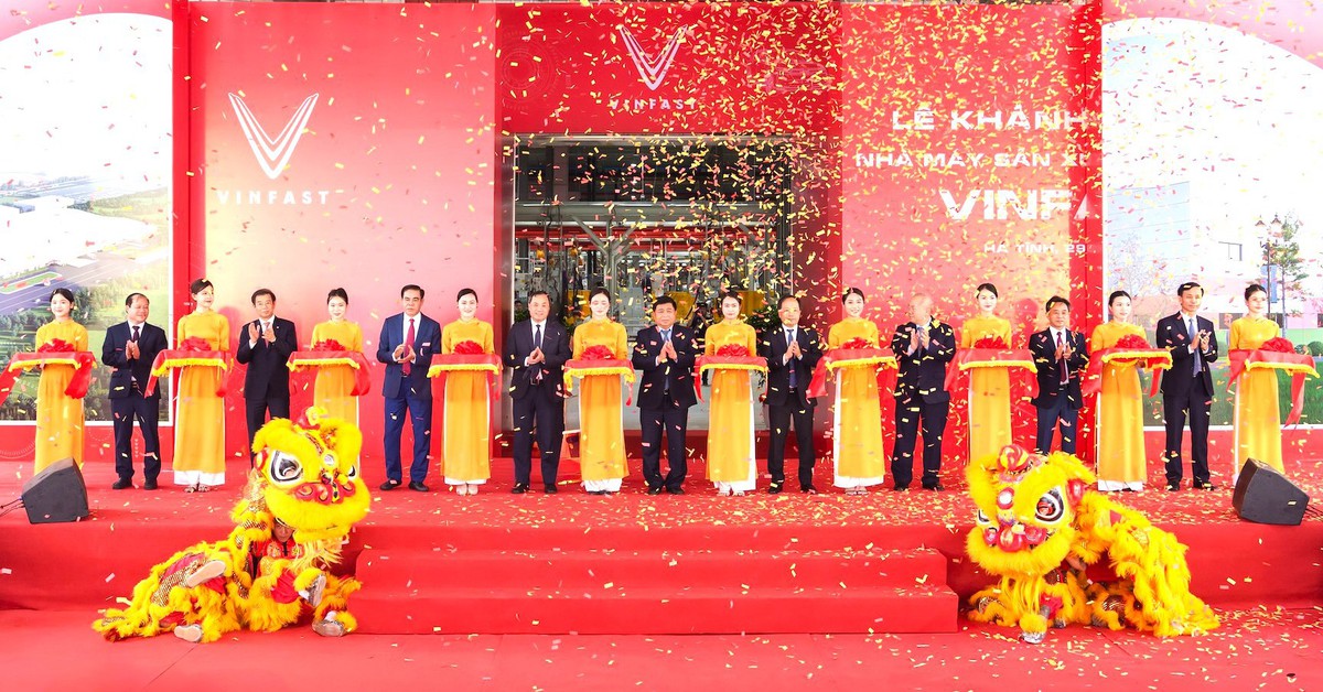 VinFast khánh thành nhà máy sản xuất ô tô điện tại Hà Tĩnh sau 7 tháng khởi công