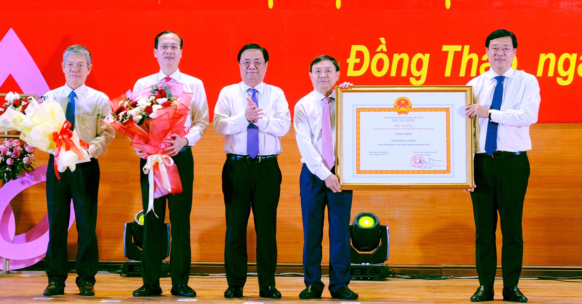 Đồng Tháp hoàn thành tỉnh nông thôn mới trước ngày công bố sáp nhập với Tiền Giang