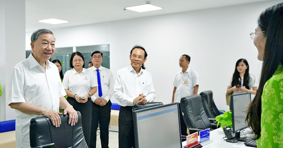 Tổng Bí thư Tô Lâm khảo sát thực tế tại phường Xuân Hòa, TP.HCM