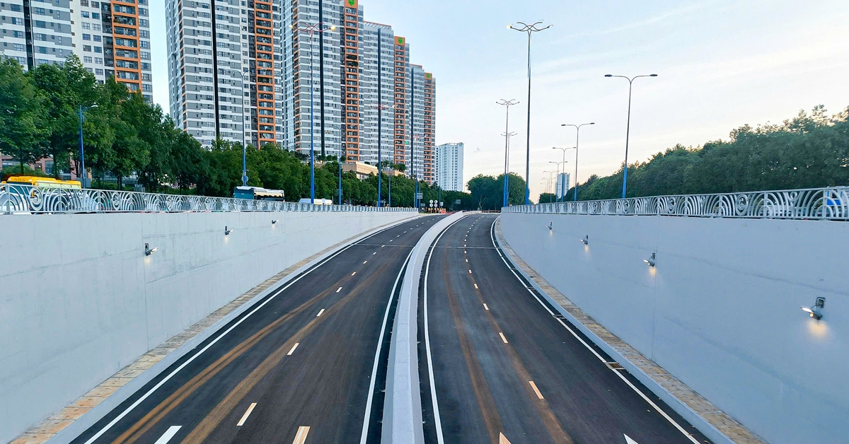 Ngày mai thông xe nhánh hầm đầu tiên của nút giao An Phú