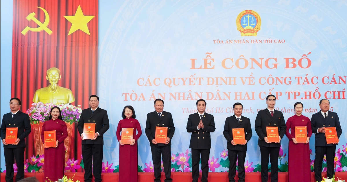 TAND TP.HCM có chánh án và 9 phó chánh án