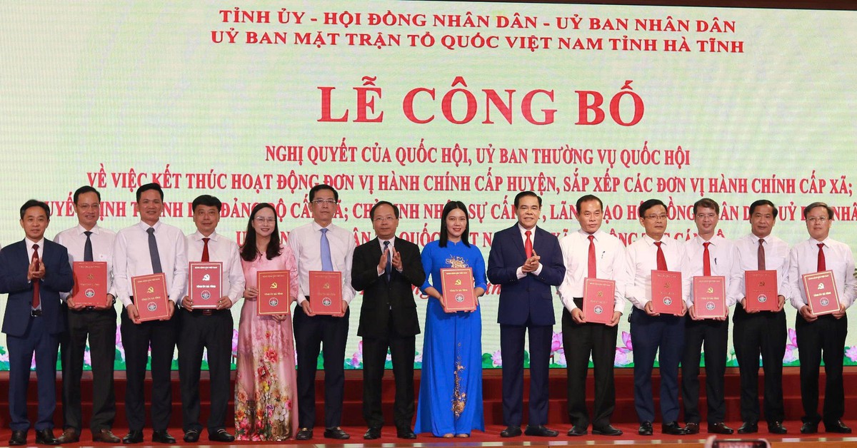 Danh sách 69 bí thư xã, phường sau sắp xếp ở tỉnh Hà Tĩnh