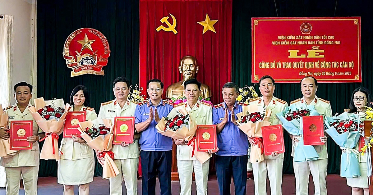 Đồng Nai bổ nhiệm 14 viện trưởng viện kiểm sát khu vực