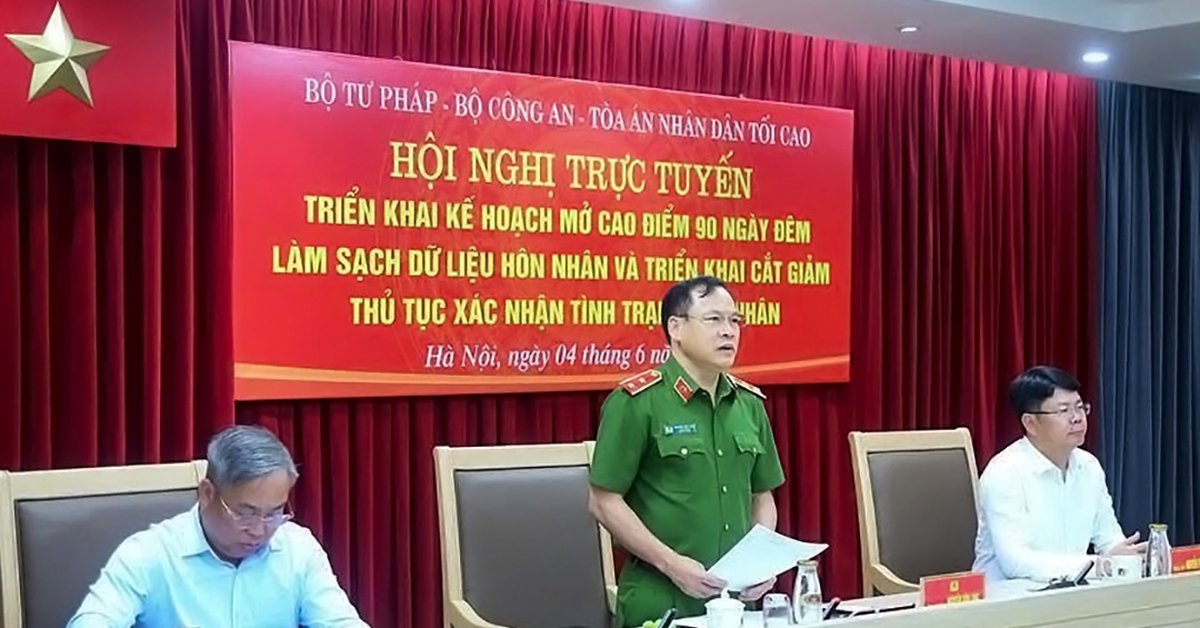 Cao điểm 90 ngày đêm làm sạch dữ liệu, cắt giảm thủ tục xác nhận tình trạng hôn nhân