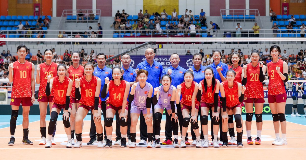 Dùng đội hình 2, bóng chuyền nữ Việt Nam vẫn thắng áp đảo ngày ra quân AVC Nations Cup
