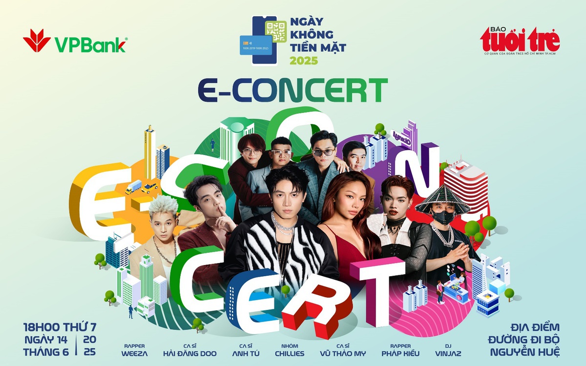 Dàn sao đình đám đổ bộ VPBank E-Concert tại Ngày không tiền mặt 2025